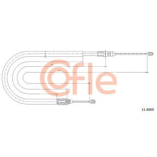 Trosas, stovėjimo stabdys COFLE 11.6600