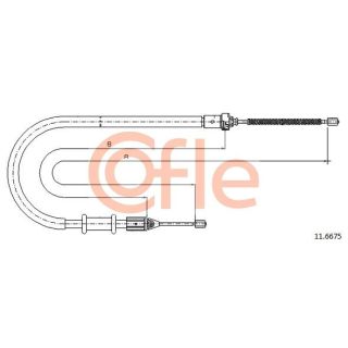 Trosas, stovėjimo stabdys COFLE 11.6675