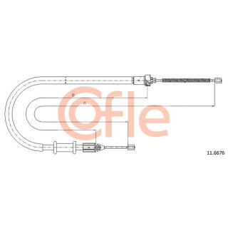 Trosas, stovėjimo stabdys COFLE 11.6676