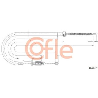 Trosas, stovėjimo stabdys COFLE 11.6677