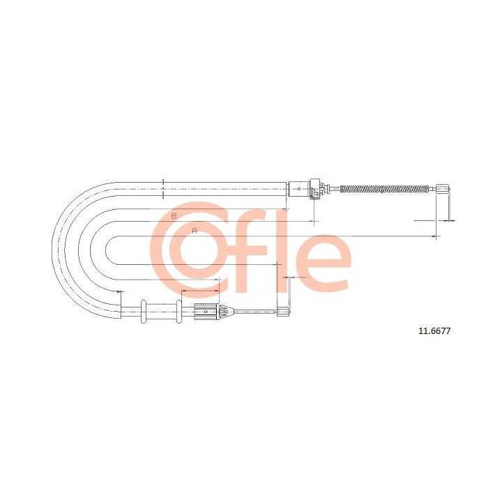 Trosas, stovėjimo stabdys COFLE 11.6677