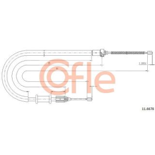 Trosas, stovėjimo stabdys COFLE 11.6678