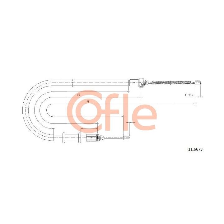 Trosas, stovėjimo stabdys COFLE 11.6678