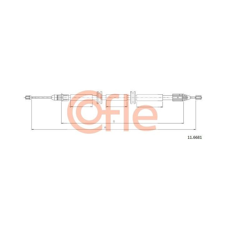 Trosas, stovėjimo stabdys COFLE 11.6681