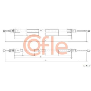 Trosas, stovėjimo stabdys COFLE 11.6773