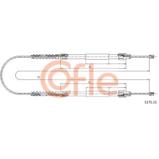 Trosas, stovėjimo stabdys COFLE 1171.11