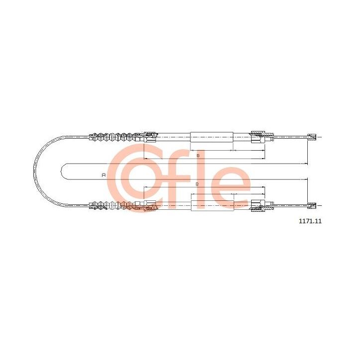 Trosas, stovėjimo stabdys COFLE 1171.11
