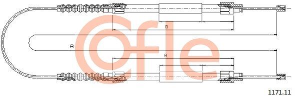 Trosas, stovėjimo stabdys COFLE 1171.11