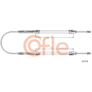 Trosas, stovėjimo stabdys COFLE 1171.8