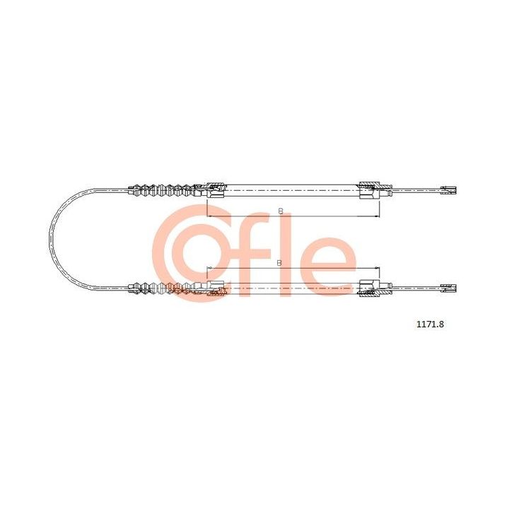 Trosas, stovėjimo stabdys COFLE 1171.8