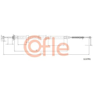 Trosas, stovėjimo stabdys COFLE 12.0701