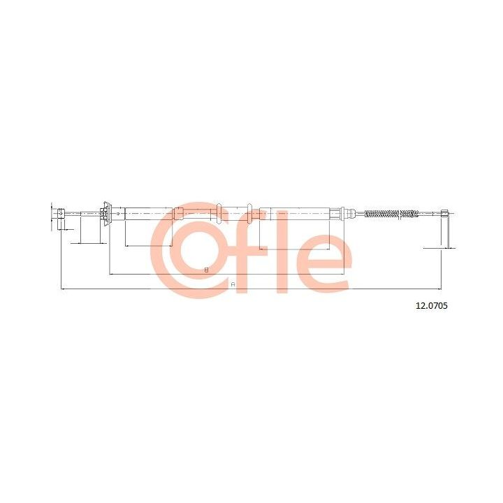 Trosas, stovėjimo stabdys COFLE 12.0705