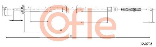 Trosas, stovėjimo stabdys COFLE 12.0705