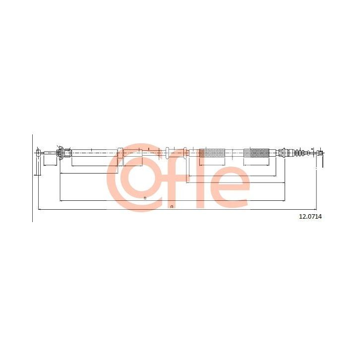 Trosas, stovėjimo stabdys COFLE 12.0714