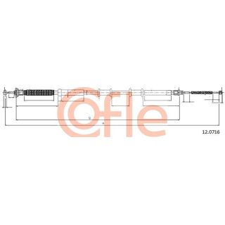 Trosas, stovėjimo stabdys COFLE 12.0716