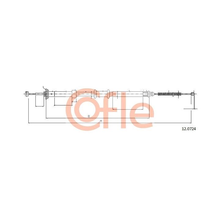 Trosas, stovėjimo stabdys COFLE 12.0724