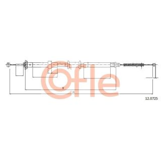Trosas, stovėjimo stabdys COFLE 12.0725