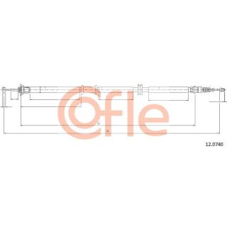 Trosas, stovėjimo stabdys COFLE 12.0740