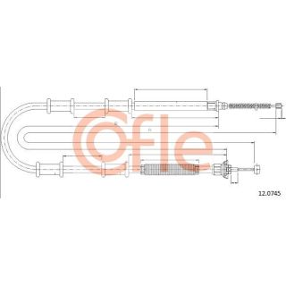 Trosas, stovėjimo stabdys COFLE 12.0745