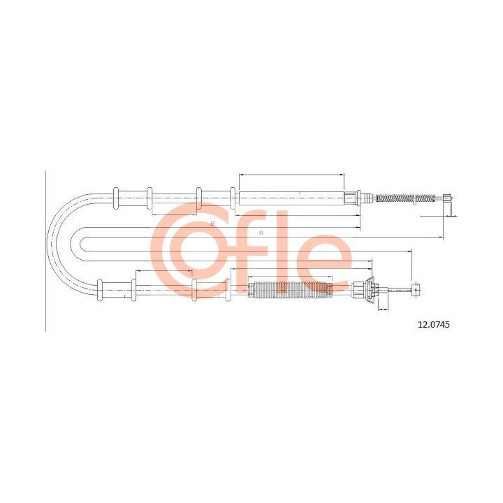 Trosas, stovėjimo stabdys COFLE 12.0745