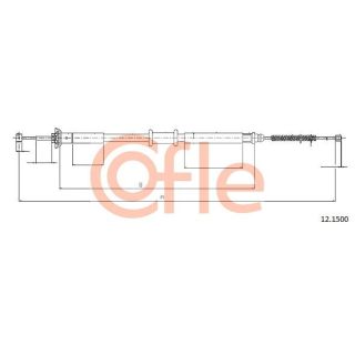 Trosas, stovėjimo stabdys COFLE 12.1500