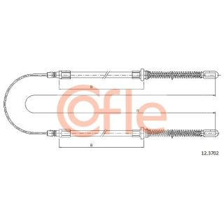 Trosas, stovėjimo stabdys COFLE 12.3702