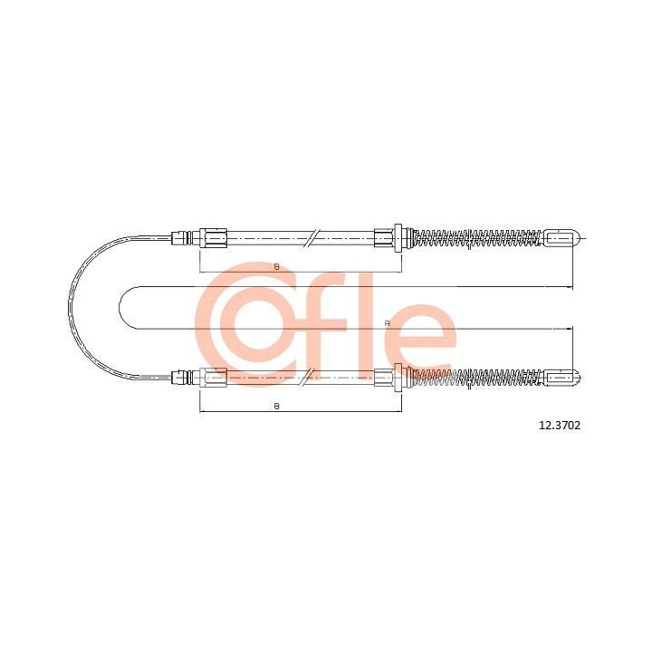 Trosas, stovėjimo stabdys COFLE 12.3702
