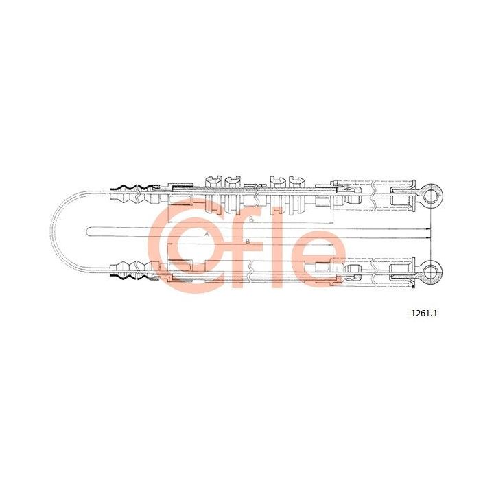 Trosas, stovėjimo stabdys COFLE 1261.1