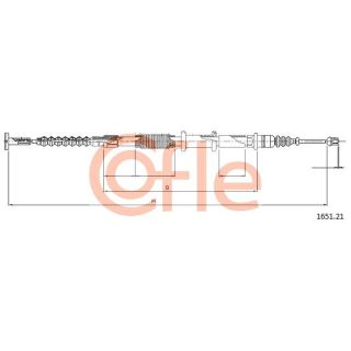Trosas, stovėjimo stabdys COFLE 1651.21
