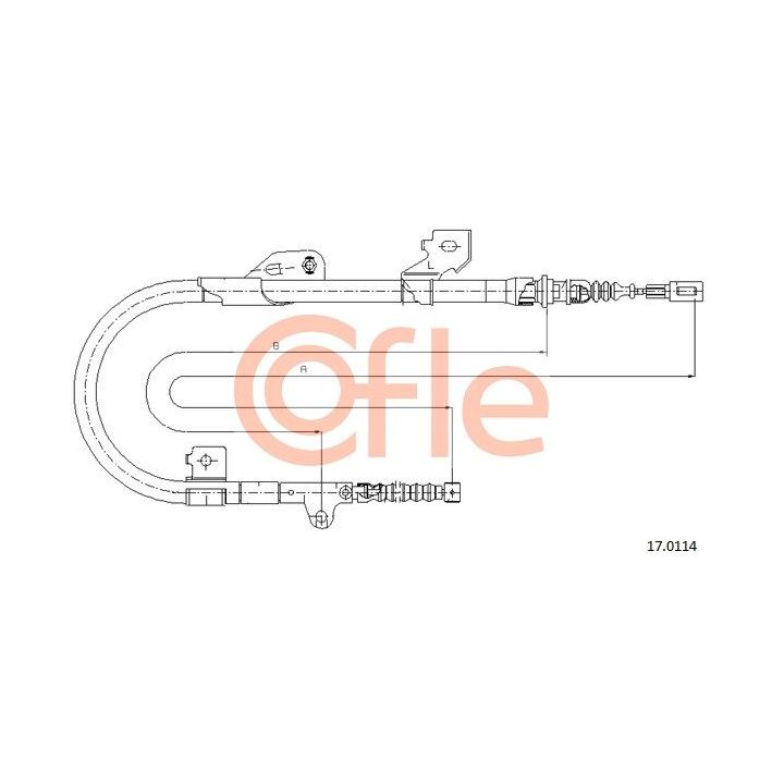 Trosas, stovėjimo stabdys COFLE 17.0114
