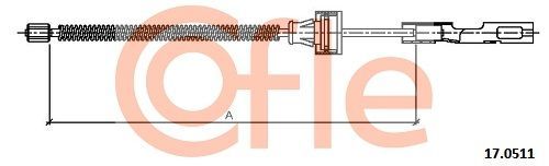 Trosas, stovėjimo stabdys COFLE 17.0511