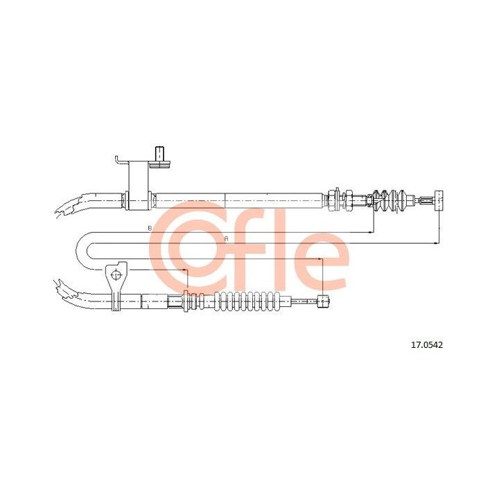 Trosas, stovėjimo stabdys COFLE 17.0542