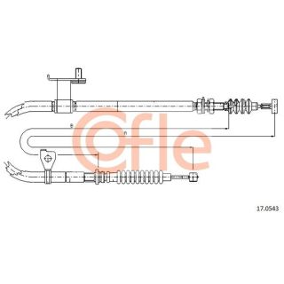 Trosas, stovėjimo stabdys COFLE 17.0543
