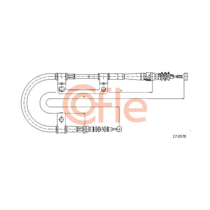 Trosas, stovėjimo stabdys COFLE 17.0578