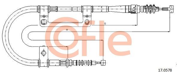 Trosas, stovėjimo stabdys COFLE 17.0578
