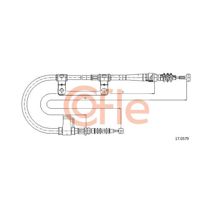 Trosas, stovėjimo stabdys COFLE 17.0579