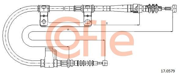 Trosas, stovėjimo stabdys COFLE 17.0579