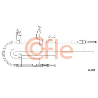 Trosas, stovėjimo stabdys COFLE 17.0585
