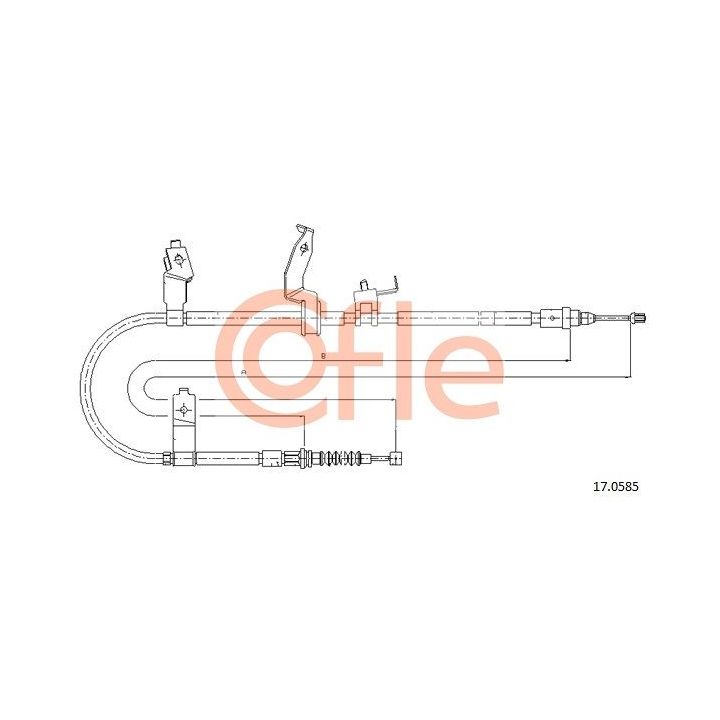 Trosas, stovėjimo stabdys COFLE 17.0585