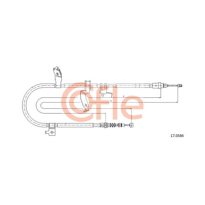 Trosas, stovėjimo stabdys COFLE 17.0586