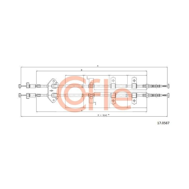 Trosas, stovėjimo stabdys COFLE 17.0587