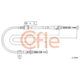 Trosas, stovėjimo stabdys COFLE 17.0595