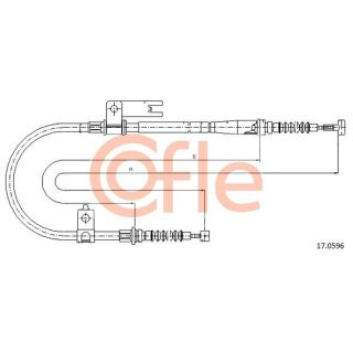 Trosas, stovėjimo stabdys COFLE 17.0596
