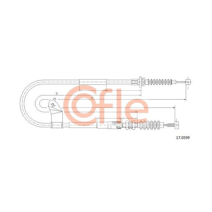 Trosas, stovėjimo stabdys COFLE 17.0599