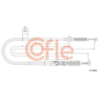 Trosas, stovėjimo stabdys COFLE 17.0600