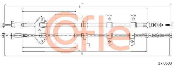 Trosas, stovėjimo stabdys COFLE 17.0603