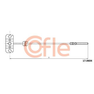 Trosas, stovėjimo stabdys COFLE 17.0604