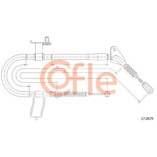 Trosas, stovėjimo stabdys COFLE 17.0679
