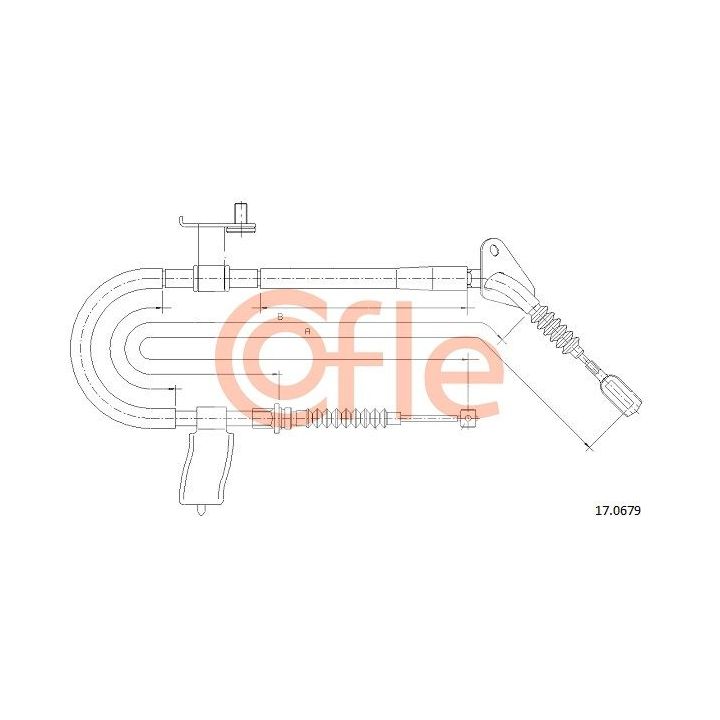 Trosas, stovėjimo stabdys COFLE 17.0679