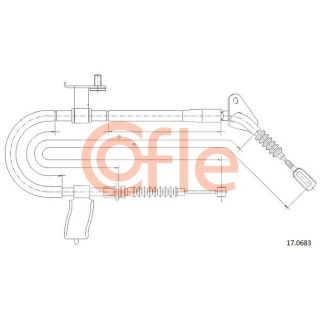 Trosas, stovėjimo stabdys COFLE 17.0683